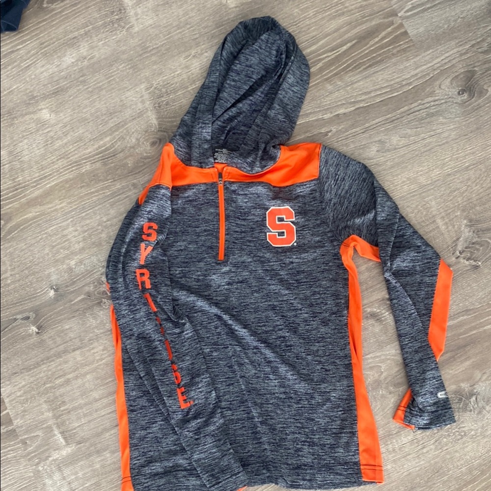 Syracuse Gray and Orange Long Sleeve Hoodie